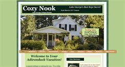 Desktop Screenshot of cozynooklakegeorge.com